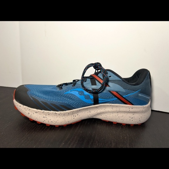 Saucony Ride 15 TR Running Shoes Sneakers Deep Sea/Lava Mens 10 - Picture 9 of 16